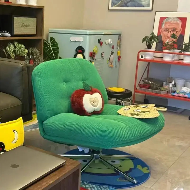 The Meridian Corduroy Swivel Chair