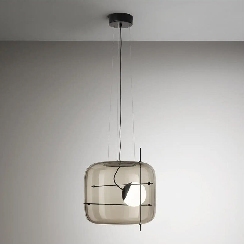 Dresden Collection | Sculptural Brass-Accented Crystalline Bedside Chandelier - styled from an alternate angle revealing dimensional depth in a Mid-Century Modern bedroom setting.