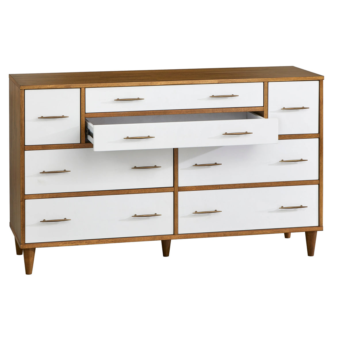 Ana 8-Drawer Mid-Century Modern Dresser