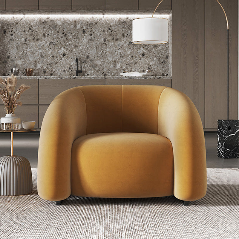 Ellington Collection | Sculptural Nordic Customizable Lounge - captured in a curated lifestyle vignette in a Mid-Century Modern living room setting.