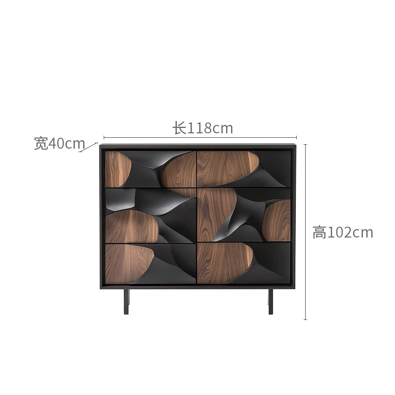 Dresden Collection | Hairpin-Legged Leather-Wrapped Walnut Bookshelf Cabinet - highlighting material texture and craftsmanship detail in a Mid-Century Modern home office setting.