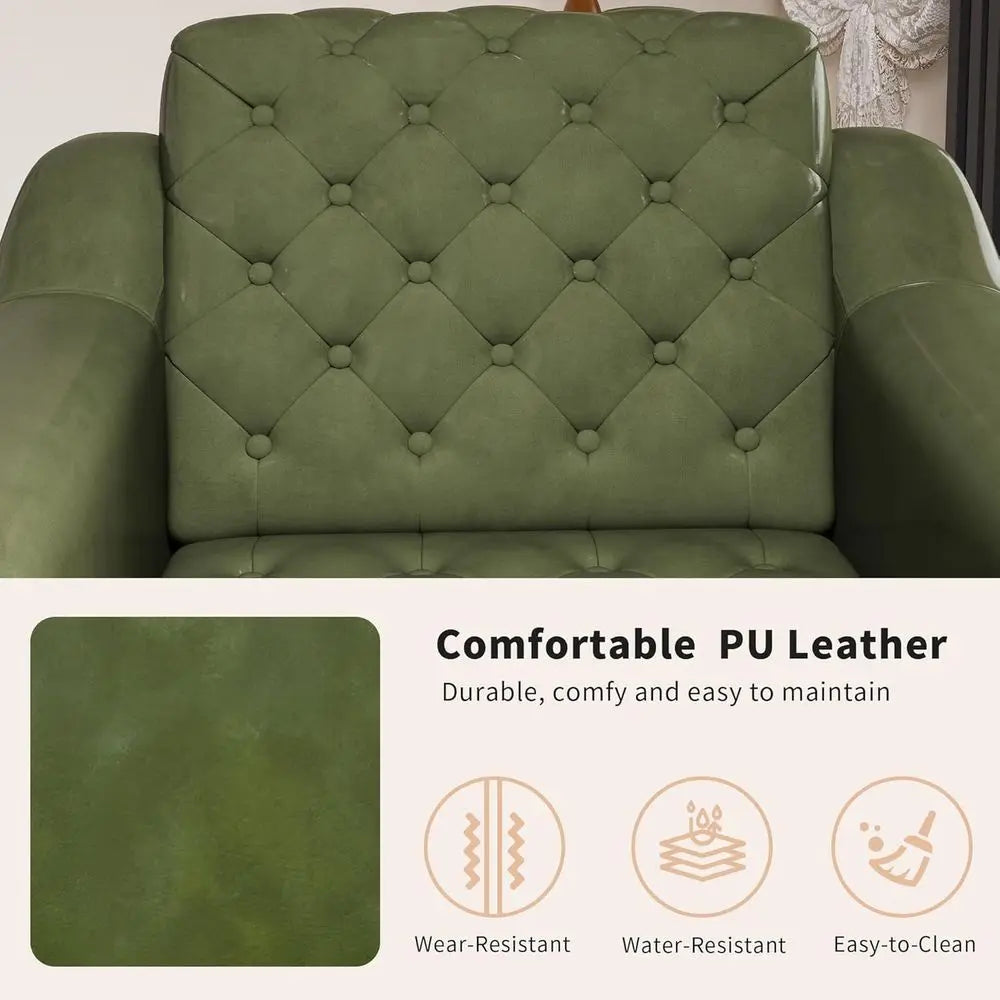 The Fontaine Emerald Velvet Lounge Chair