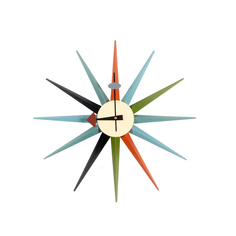 The Astoria Sunburst Walnut Wall Clock