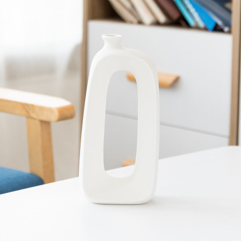 Abstract Elegance Ceramic Vase