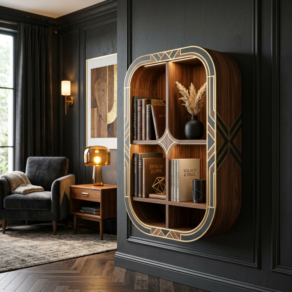 Chrome Bookshelf