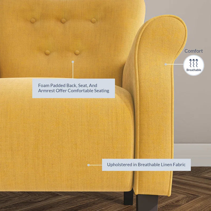 30.3" Wide Tufted Upholstered Armchair