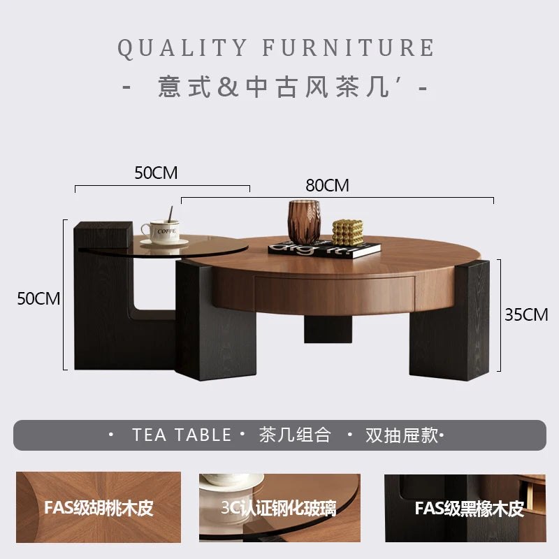 The Fontaine Wabi-Sabi Walnut Table