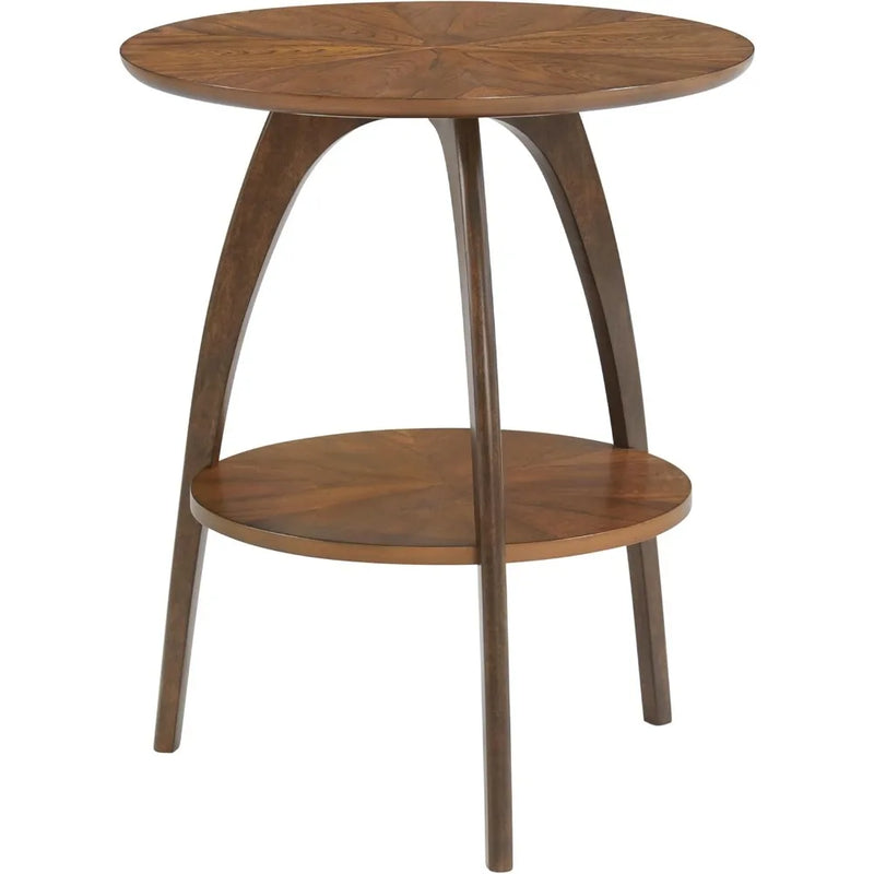 The Ellington Walnut Round End Table