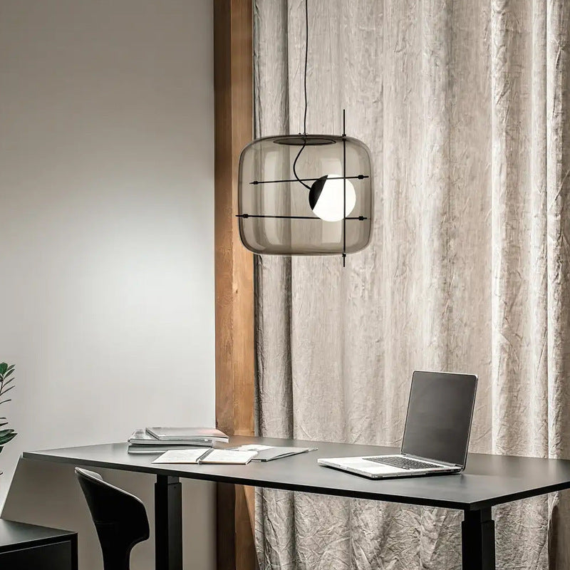 Dresden Collection | Sculptural Brass-Accented Crystalline Bedside Chandelier - highlighting material texture and craftsmanship detail in a Mid-Century Modern bedroom setting.