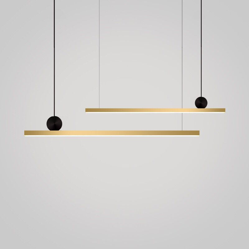Ellington Collection | Geometric Copper-Kissed Brushed Copper Chandelier - showcasing full sculptural form and curated finish in a Mid-Century Modern living room setting.