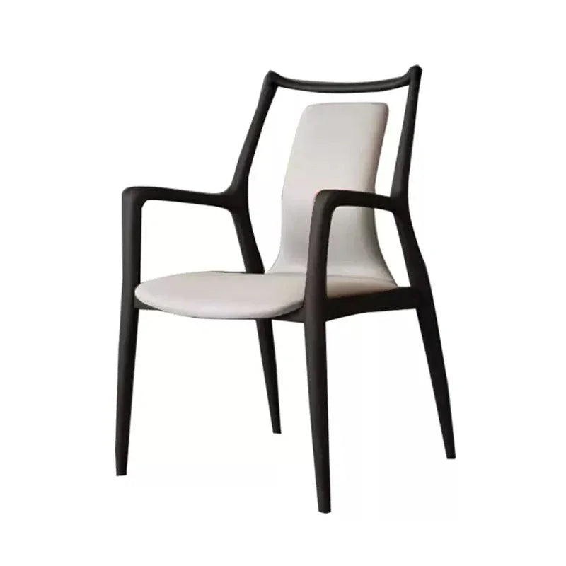 Ellington Collection | Floating Brass-Accented Walnut Armchair - demonstrating proportional harmony within the collection in a Mid-Century Modern living room setting.