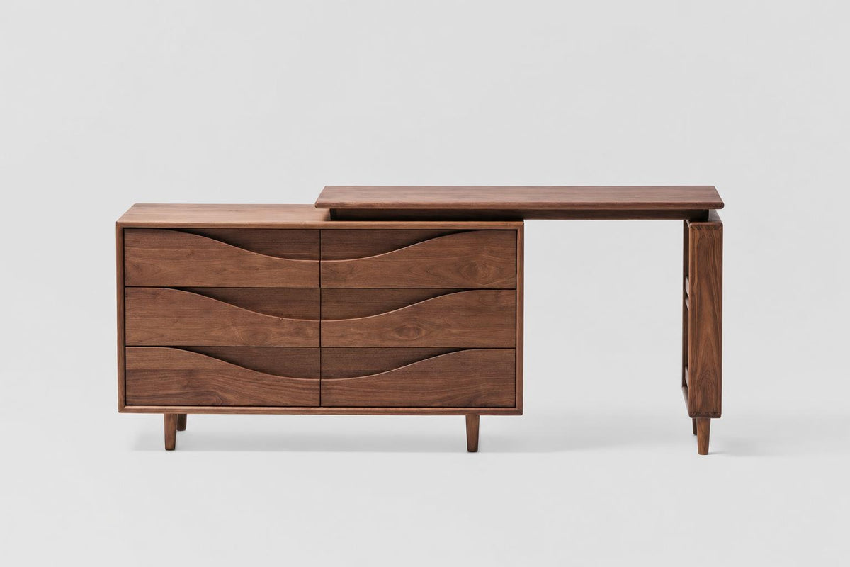 The Belmont Walnut Corner Cabinet