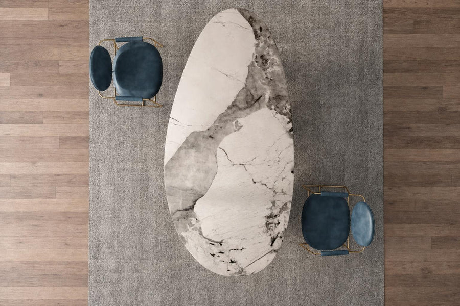 The Dresden Carrara Marble Dining Table